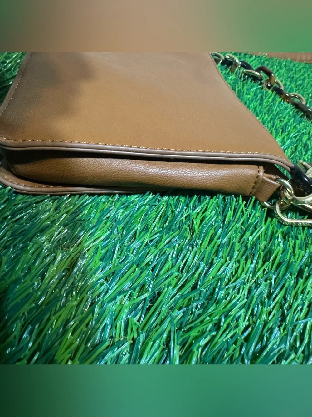 NWT Rubi Cotton On Beans Convertible Crossbody Bag Brown Chain Purse - See Note